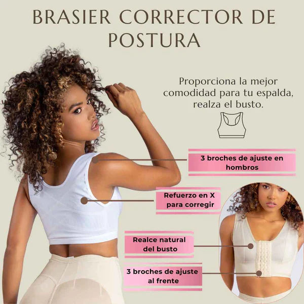 BRASIER CORRECTOR DE POSTURA CON REALCE DE BUSTO