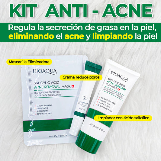 Kit/Combo x 3 Ácido Salicílico Anti-Acné | Tratamiento Facial Para El Acné - BIOAQUA