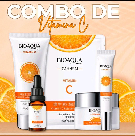 Kit x 5 Vitamina C | Tratamiento Facial Anti-Edad - BIOAQUA