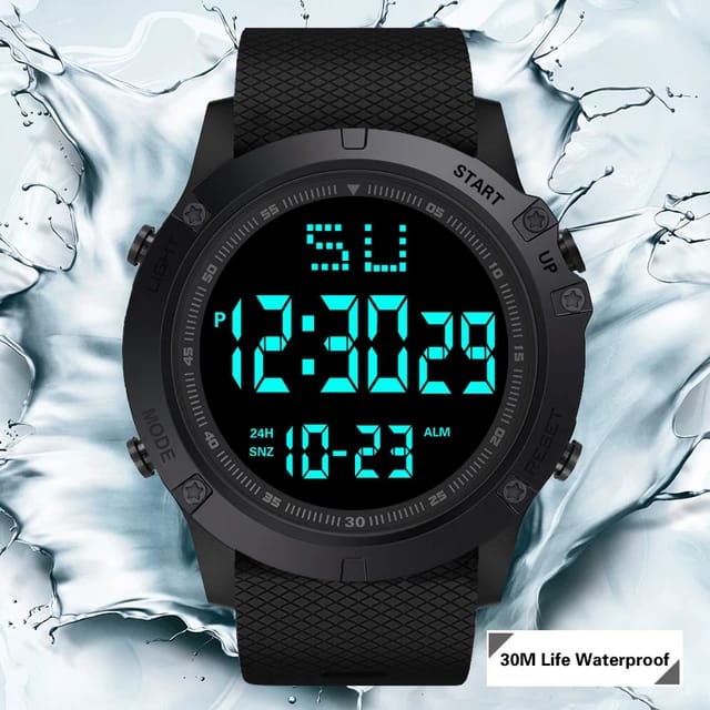 RELOJ DIGITAL PANTALLA LUZ LED