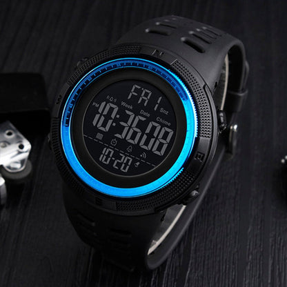 RELOJ PANTALLA LUZ LED - RESISTENTE AL AGUA