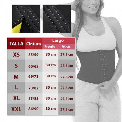 FAJA Cinturilla Mujer Broches Neopreno